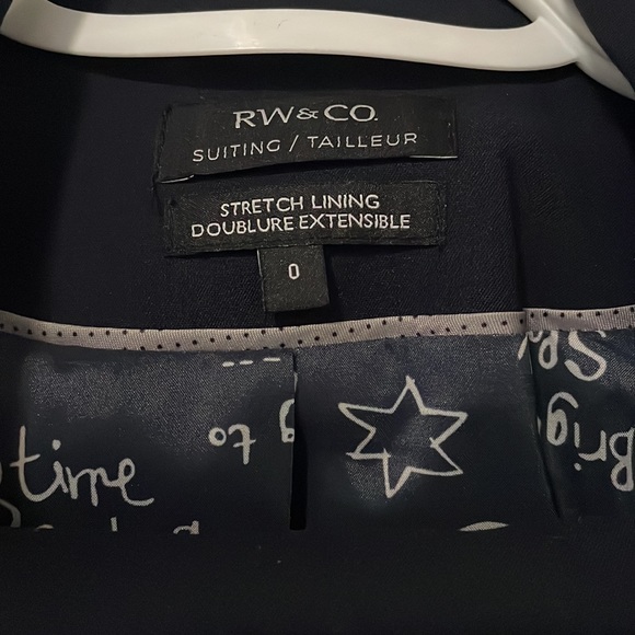 RW & Co Navy Women’s Suit in 0 - Picture 7 of 7